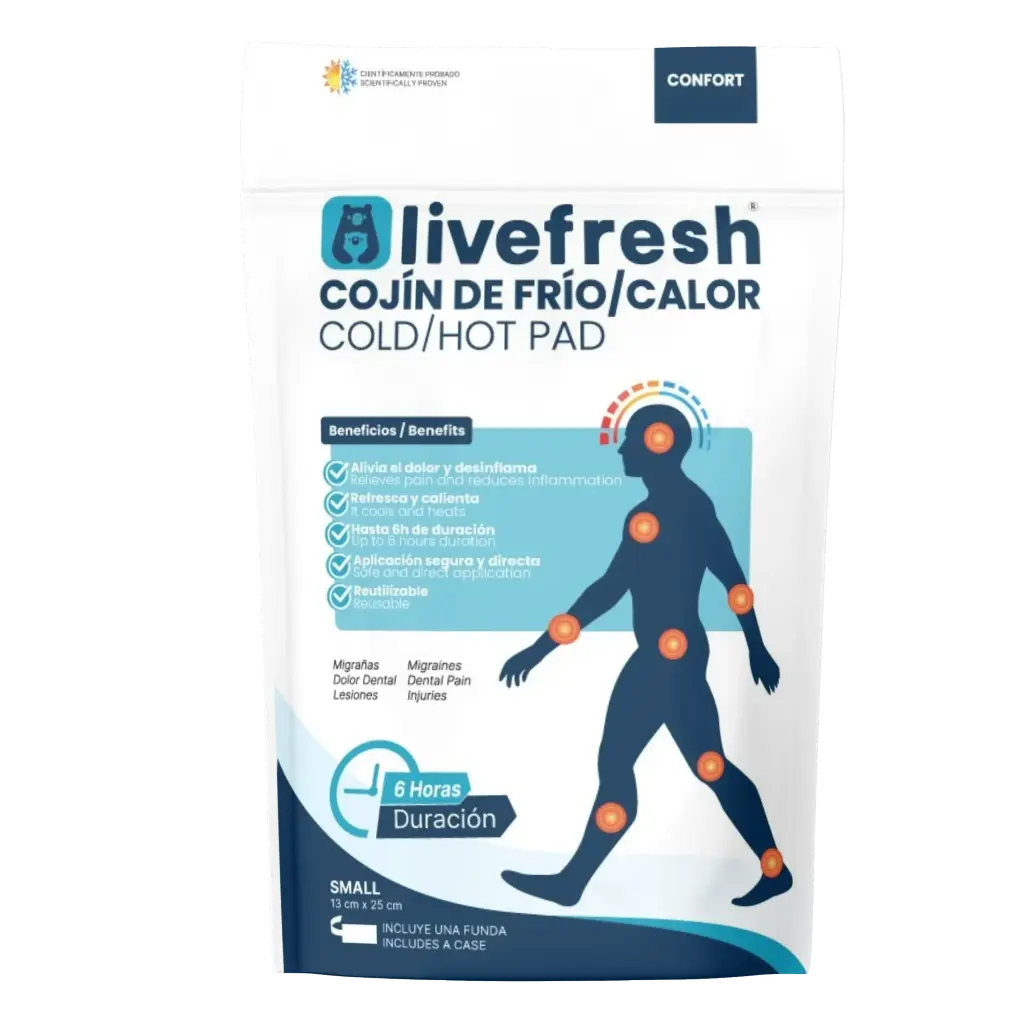 [LIVPEQU] COLD/HOT PAD REUSABLE (SMALL 13×21 CM) - INCLUDES COVER
