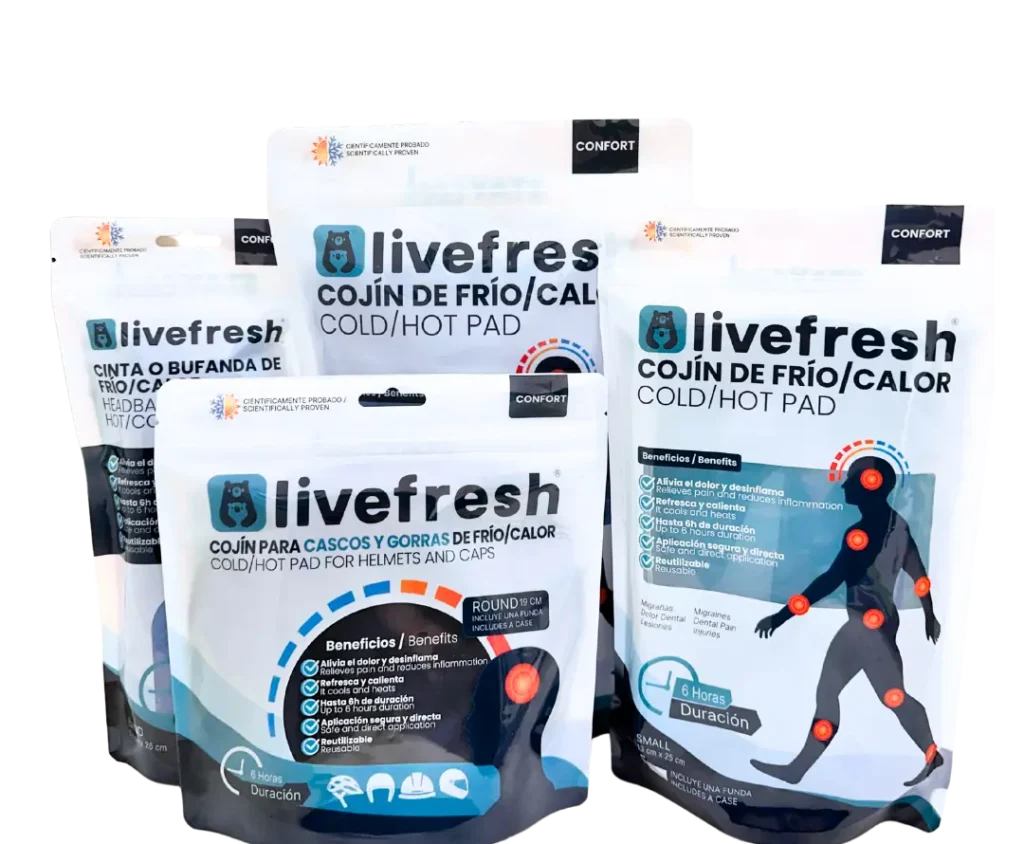 bolsas de gel frio y calor para lesiones