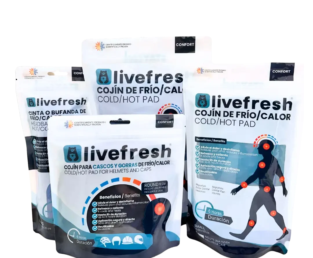 bolsas de gel frio y calor para lesiones